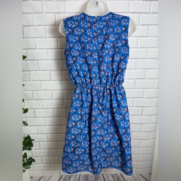 J. Crew size 2 Blue Floral Sleeveless Dress. - Picture 5 of 5